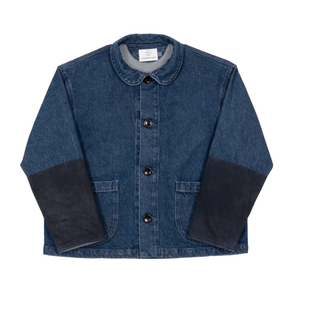 Older Brother Wax Panel Chore Coat - Denim